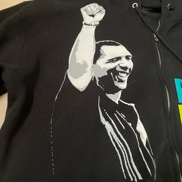Vintage Barack Obama Barack Power Sweatshirt, Men's Medium - Picture 3 of 7